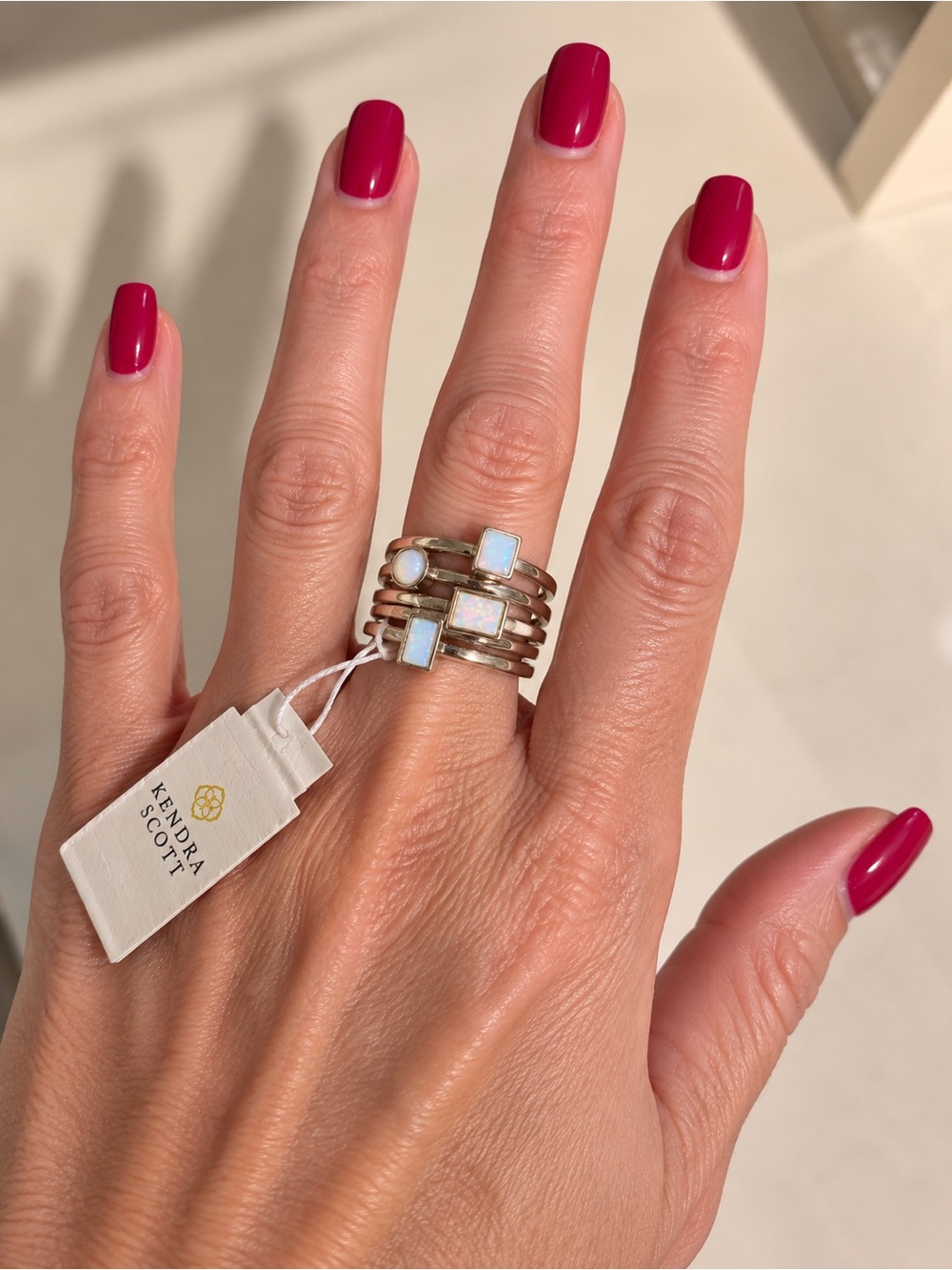 Kendra Scott Phoebe Stacking Ring Set Size 7 | 5 Rings | NWT